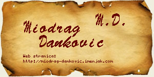 Miodrag Danković vizit kartica